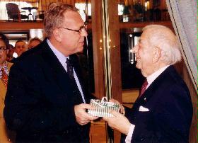 Sturm mit seinem Freund und Mentor Prof. Dr. Alphons Silbermann